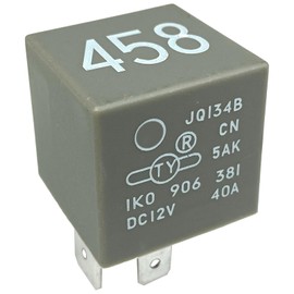2-Pack 458 1K0906381 Relay – 40A 12VDC 5-Pin SPDT Automotive Relay – Compatible with Select Volkswagen Vehicles (for VW GTI, Golf, Passat) – Fixes Fuel Pump, ECU & P0230/P0685 Codes