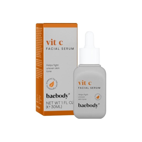 Baebody Vitamin C Serum for Face, Vitamin C Face Serum with Hyaluronic Acid, and Vitamin E, 1 Fl Oz