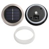Cooo 2 Pack Heavy Solar Mosaic Crackle Glass Lights with
