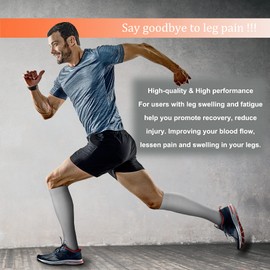 FEYHAY Copper Compression Socks(8 Pairs) for Men & Women 15-20 mmHg is Best Athletic & Daily for Running Flight Travel Climbing (S/M,Mixing colors)