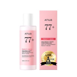 ANUA Peaches 77% Niacin Conditioning Milk, 5.1 fl oz (150 ml), Milky Lotion, Skin Tone Care, Light Skin, Shiny Skin, Moisture Moisturizing, Dry Skin, Mixed Skin, Peach Niacin Lotion, Skin Care, Korean