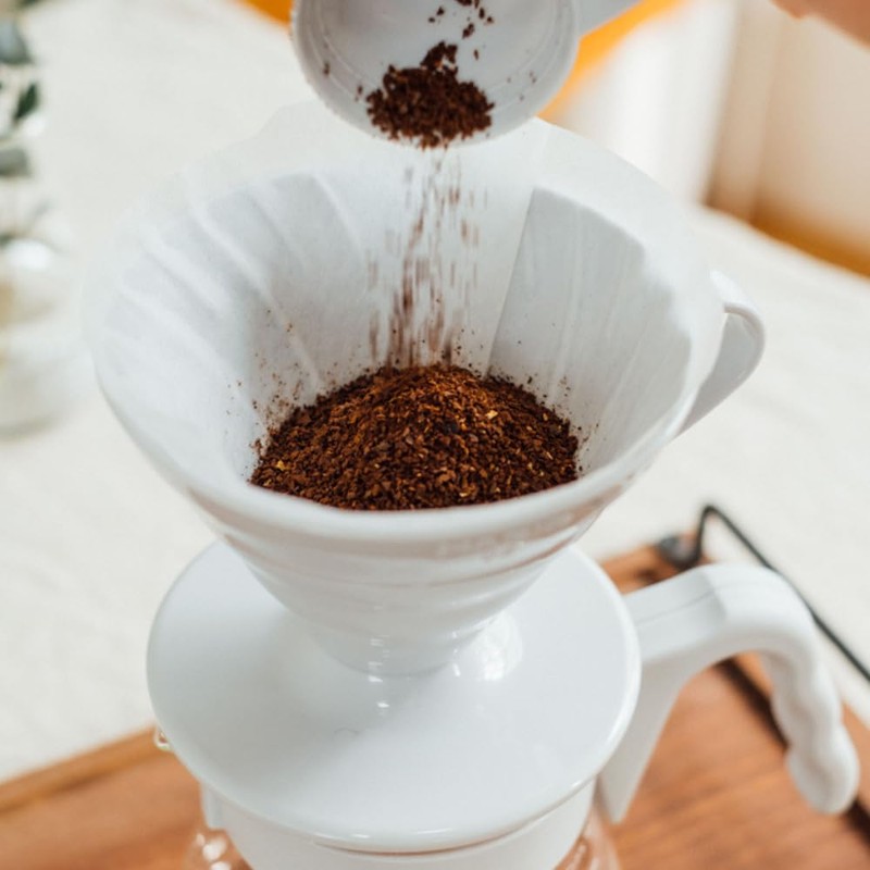 HARIO V60 Coffee Server 02 Set, Pale Gray, for 1-4