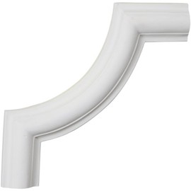 Ekena Millwork Ashford II PML08X08AS-2 Panel Corner (Matches Moulding PML01X00AS), 8"W x 8"H, Factory Primed