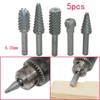 HALJIA 5 Piece Rotary File Rasp Carbide Burrs Set Wood