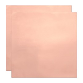 MECCANIXITY 2Pcs Copper Foil Tape Conductive Adhesive, 12"(300mm) Width x 12"(300mm) Length, 0.15mm Thickness, Slug Shielding Barrier for Slug Stained Glass Guitars Soldering Garden