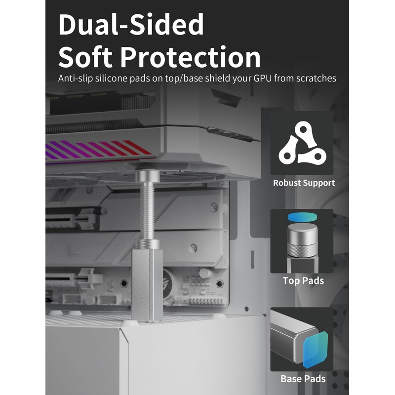 Graphics Card GPU Brace Support, Video Card Sag Holder Bracket,