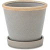 Posh Living 30738 Glossy Pot Moon Mist 5.3 x 5.3