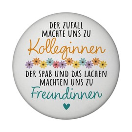Beste Kollegin Magnet with Bottle Opener Round with Saying "Nicht nur Kolleginnen sondern Freundinnen "Perfekt für Lieblingskollelegin zum Abschied bei Jobwechsel oder neuem Job