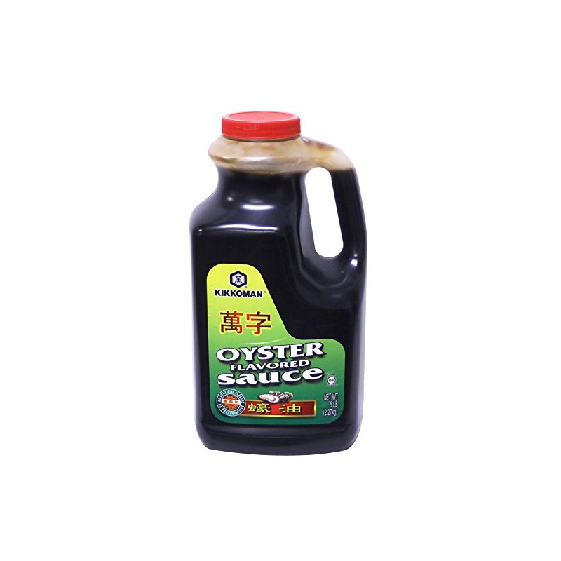 Kikkoman Oyster Flavored Sauce, No Added MSG, Green Label, 5