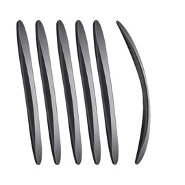 Gkhlg 6 Pieces Car Door Edge Protector Black Flexible PVC Trim High Elastic Performance Universal Fit for Door and Bumper Protection Ideal for All Car Owners