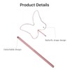 Miuffue Butterfly Lash Mirror, 2.5" Cute Eyelash Mirror, Stainless Steel