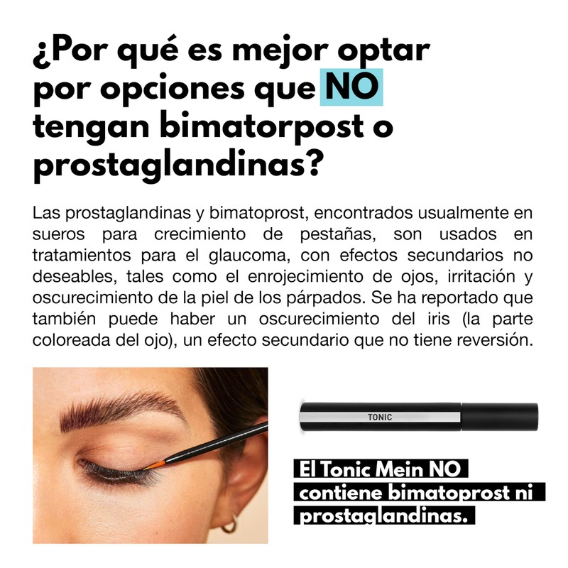 Tonic Mein x MLashes, serum para hacer crecer las pestañas