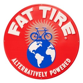 New Belgium Fat Tire Stamped Steel Oversized Sign