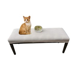 Qualitrusty Waterproof Dining Bench Cover Protector (49x17, Beige)