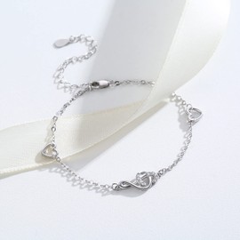 Musical Note Anklet 925 Sterling Silver Music Themed Jewelry Adjustable Anklet Musical Note Gifts for Women Teacher