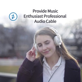 Meokse 3.5mm Aux Jack Audio Extension Cable 3FT Braided Headphone Extension Cable,3.5mm Male to Female Stereo Audio Cable, DIY Headphone Cord for Smartphone 1M