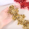 QUARKZMAN 2 Pezzi Applique Con Strass, 33x10 cm Ricamo In
