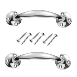 Chrome Plated Victorian Bow Shaped Handles 150mm Bow Door Pull Handle with Screw for Furniture Drawer Cupboard Cabinet Pulls Cupboards Pack of 2.