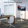 BONTEC Mobile TV Stand, Rolling TV Stand for 23-60 Inch
