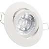 trendlights24 Premio LED Einbaustrahler 230V Weiß rund 3-Stufen dimmbar extra