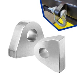 2PCS Weld on Shackle/Clevis Mounts 1" Thick Steel for Offroad Trucks, Trailers, Hydraulic Tractor Buckets, Durable and Wear-Resistant, Easy Welding Installation