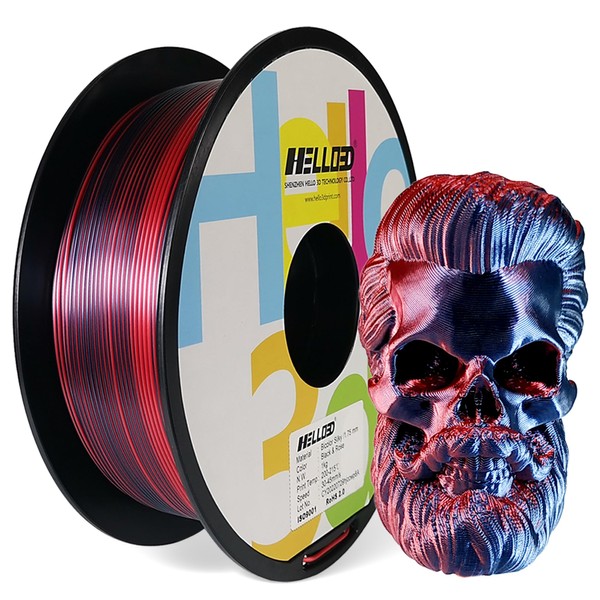 HELLO3D PLA 3D Printing Filament 1.75mm Dual Color Silk Filament,Silk