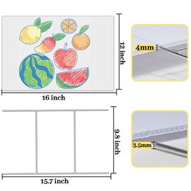 Zeumzwf Blank Yard Signs with Stakes,20 Pack 16 x 12" White Yard Sign Corrugated Plastic for Yard Sale Signs Outdoor,Birthday Party,Garage Sale,Guidepost Decorations,Rent,Arrow