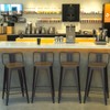 24 Inch Bar Stools Set of 4, Metal Stools for