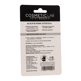 Alicate para uñas Cosmetic Lab Total Beauty punta inclinada
