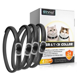 4 Pack Adjustable Collars for Cat,for Medium and Large Cats,Waterproof and Hypoallergenic，Over 12 Weeks Old Use
