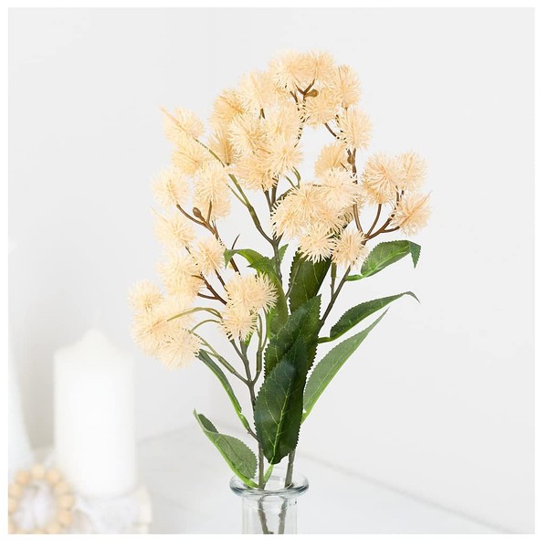 Factory Direct Craft Group of 2 Beige Artificial Thistle Sprays