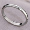 CCBFY 2 MM Stainless Steel Ring Stackable High Polish Plain