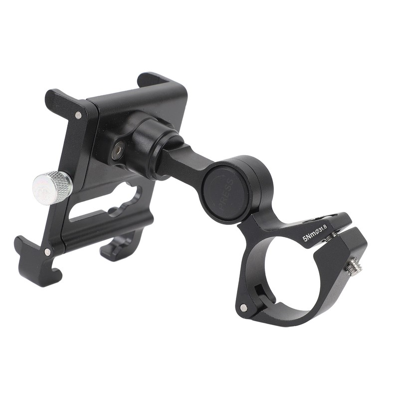 Bike Phone Mount Aluminum Alloy Adjustable Anti Slip Cycling Handlebar