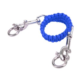 Alomejor Diving Camera Lanyard with Heavy Duty 360° Flexible Rotation Clips for Cameras and Dive Lights(sapphire)