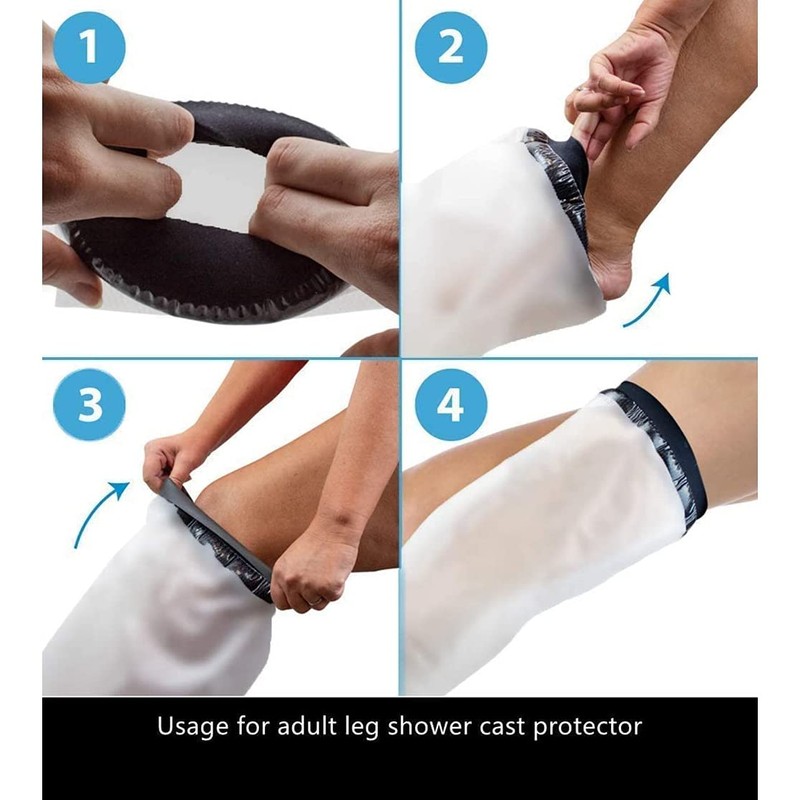 Yuemsh Waterproof Cast Cover Leg Adult Full Leg Shower Protector