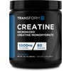 TransformHQ- Monohidrato de Creatina en Polvo (60 Porciones) Sin Sabor
