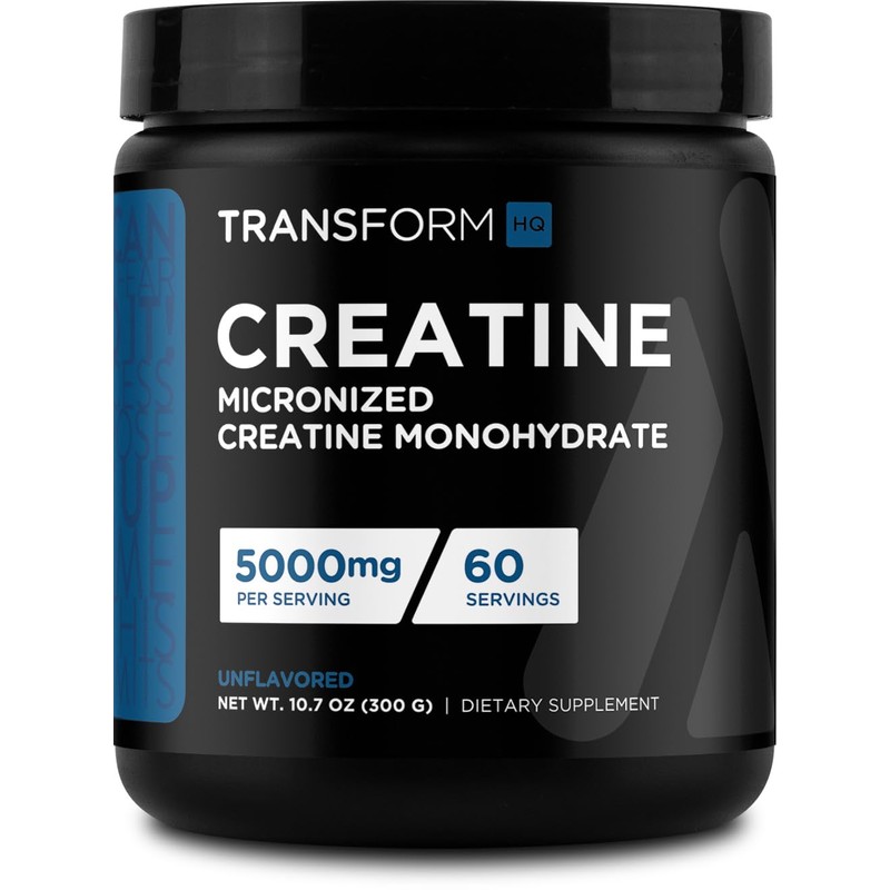 TransformHQ- Monohidrato de Creatina en Polvo (60 Porciones) Sin Sabor