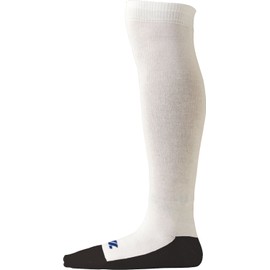 Zett Baseball Under Socks, Black Bottom, Set of 3, White (1100)