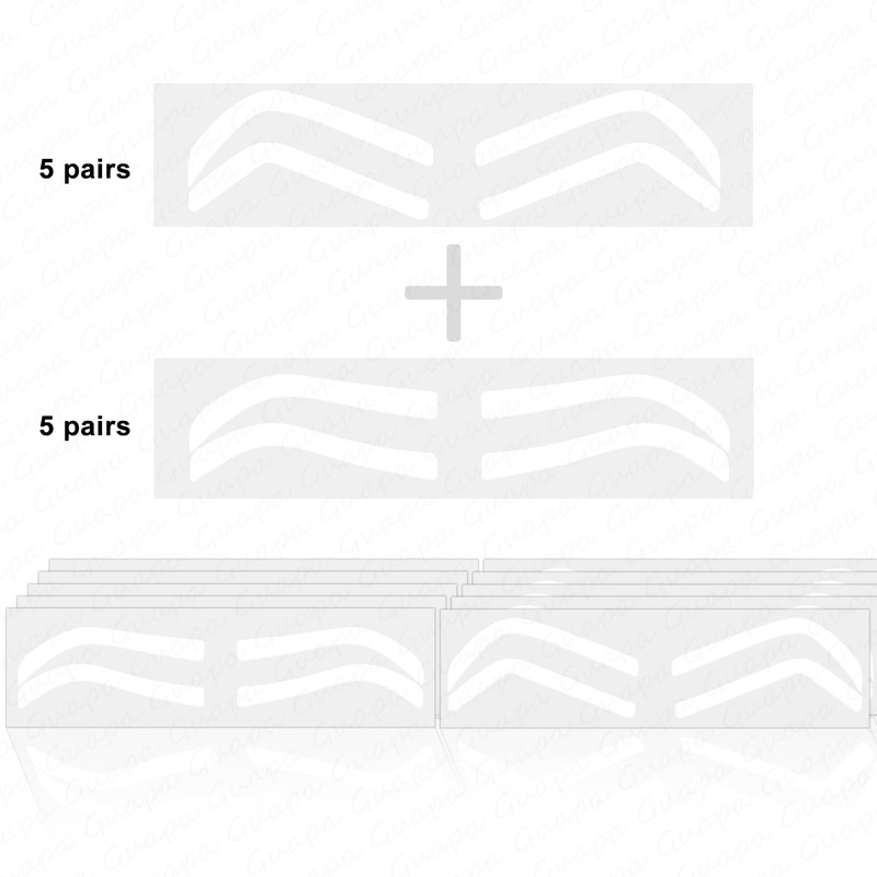 Guapa Disposable Eyebrow Design Stencil Airbrush Tint Stickers Easy Application