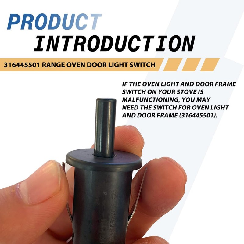 316445501 Oven Door Light Switch Replacement for Frigidaire Kenmore Electrolux