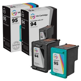 LD Remanufactured Ink Cartridge Replacement for HP 94 & HP 95 (Black, Color, 2-Pack) Compatible with Deskjet 460 460c 460cb 460wbt 460wf 5740 5740xi 5743 5745 5748 65