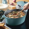 Rachael Ray NITRO Cast Iron Dutch Oven, 6.5 Quart, Agave