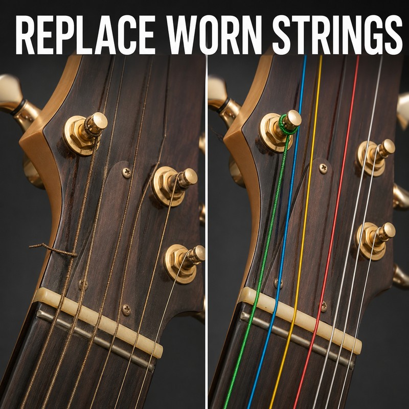 3 set Acoustic Guitar Strings Set for Replacement - Pure