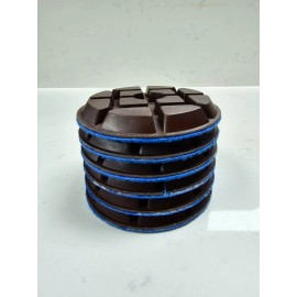 BRILLA 4" METAL BOND Diamond Polishing PAD 50GRIT for Concrete Marble Granite Floor 6pc