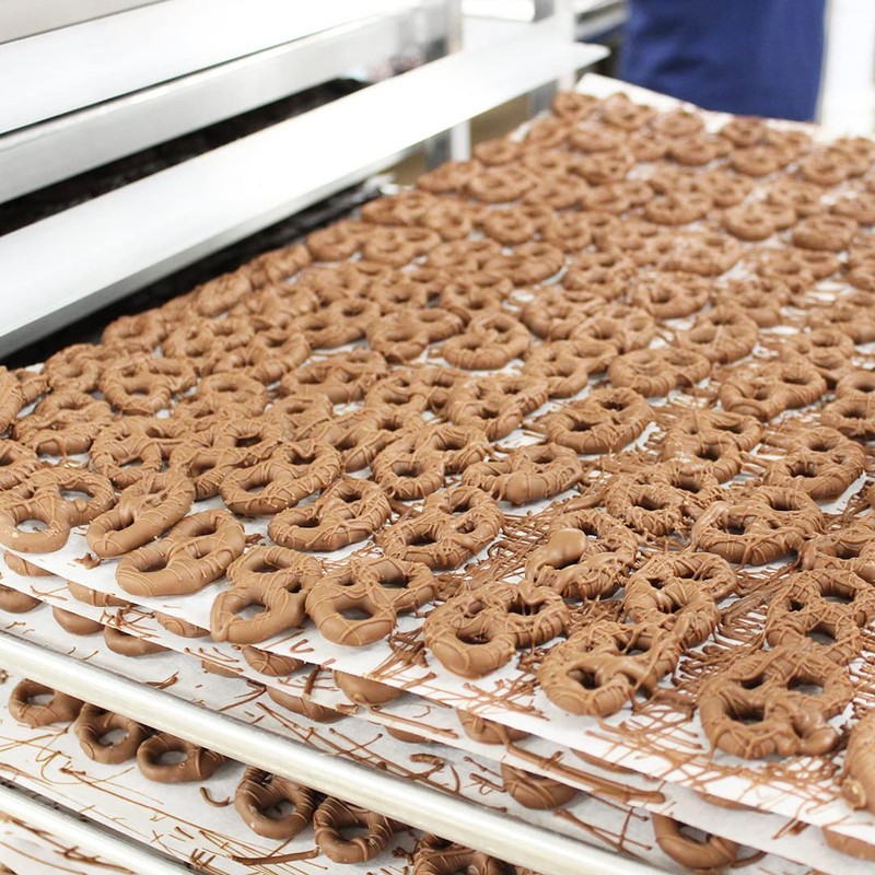 Vermont Nut Free Chocolates Covered Mini Twist Pretzels (Milk Chocolate)
