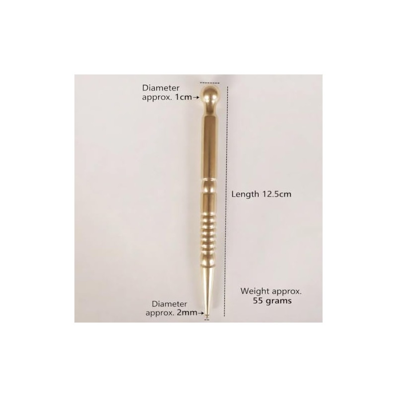 Copper Nose Wand,Massage Wand Pure Dual Tip Stress Relief Tool