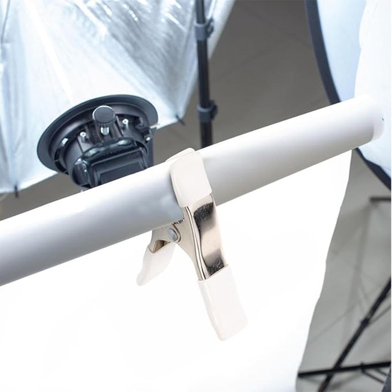 1 Piece White Metal Clamps Chrome Plated Tarpaulin Clamp Heavy