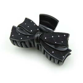 Meilliwish Noble Beautiful Lady Hair Claw Clip 1 PCS(D91)(AllBlack)