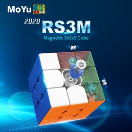 EACHHAHA Cubo magico magnetico, MOYU RS3M,cubo di velocità 3x3, Tolleranza ai guasti professionale, fluida e elevata,Adatto per allenamento da competizione, uso quotidiano, regalo di compleanno.