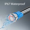 KWONONG LED Latching Push Button Switch, Stainless Steel, IP67 Waterproof